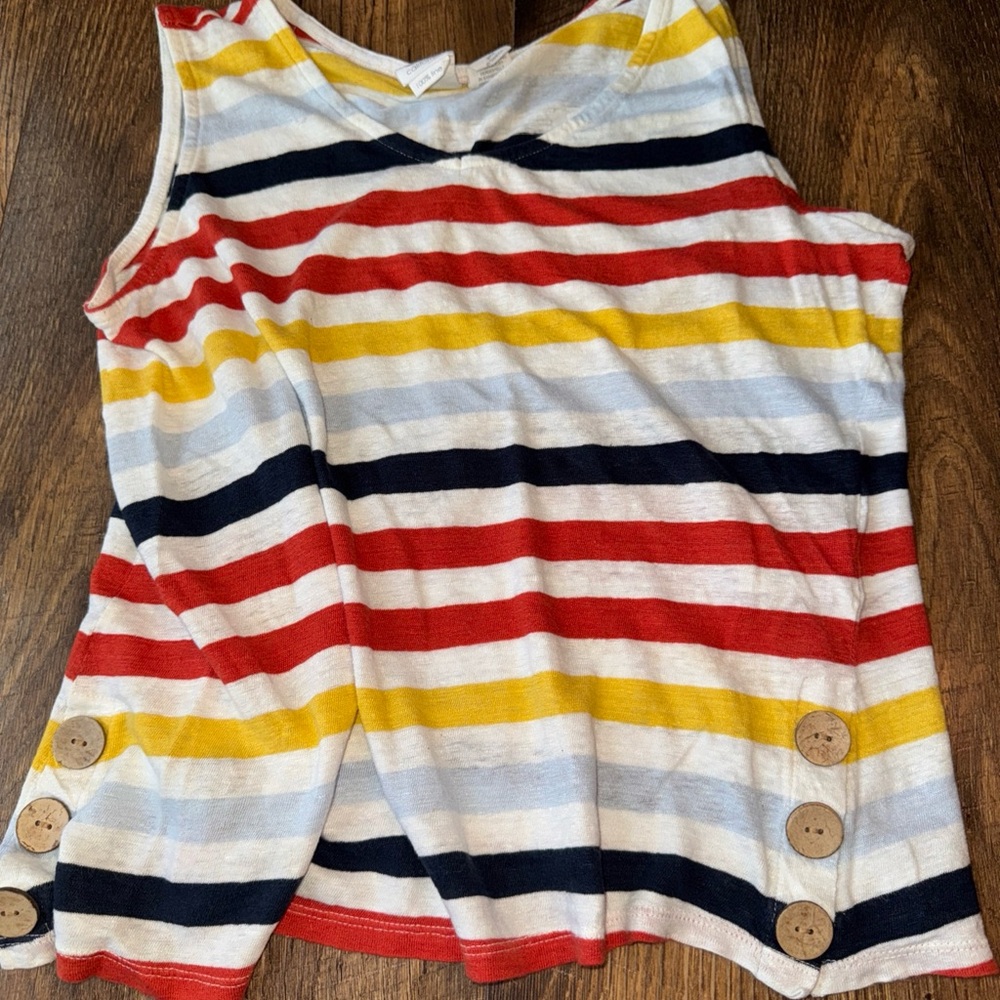 C&C California Striped Tank Top - Red, Yellow, Blue